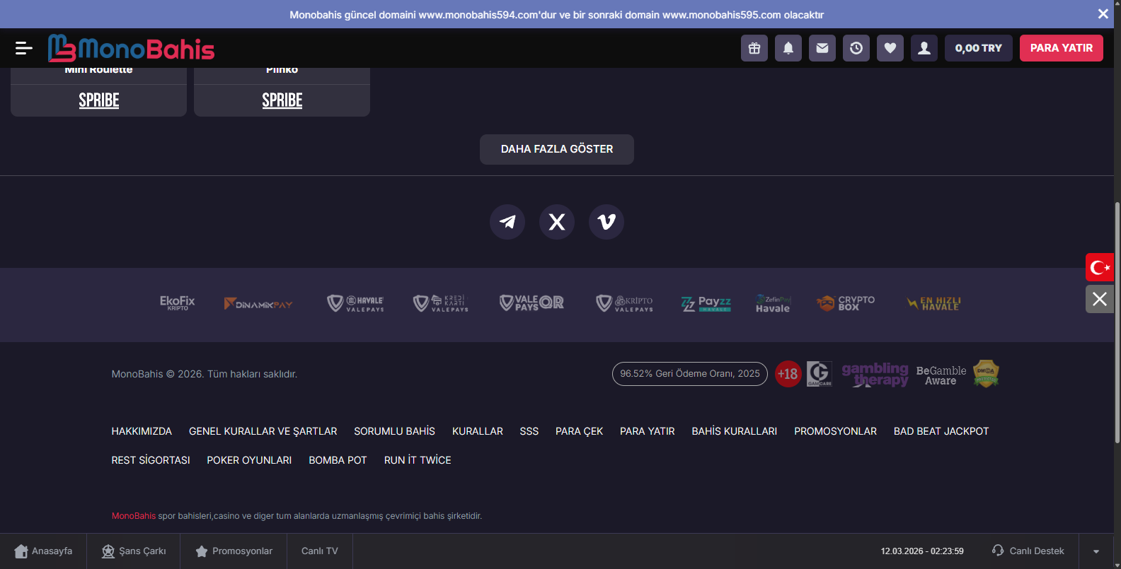 Monobahis Adres Değişikliği